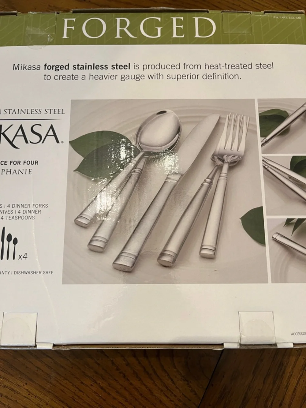 Mikasa Forged Stainless Steel Stephanie Flatware Set, new‎